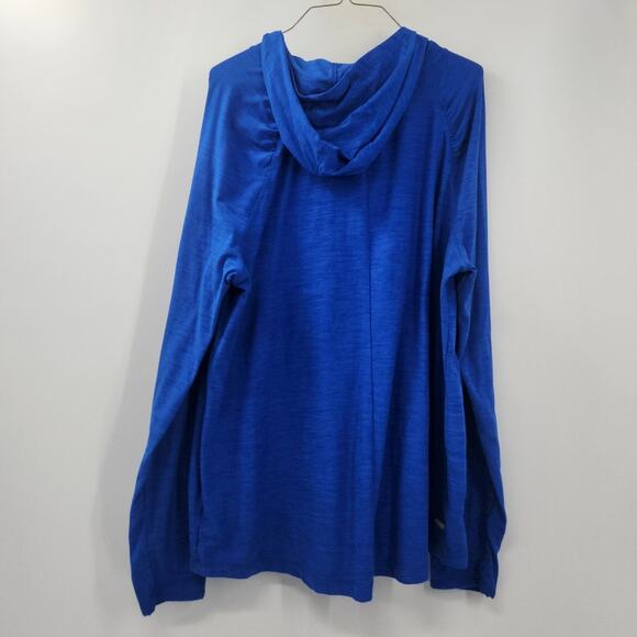 Danskin Now Dri More Blue Hooded Sweatshirt Womens Size XXL Active Workout - Picture 2 of 3